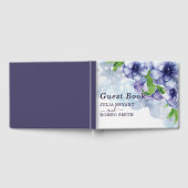 Floral Anemone Paars Wedding Gastenboek (Volledig)