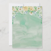 Floral animals birthday invitation custom  kaart (Achterkant)