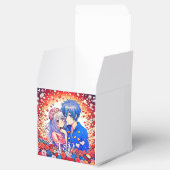 Floral anime thema gepersonaliseerde bruiloft bedankdoosjes (Geopend)