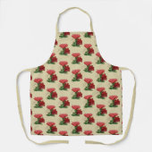 Floral Antiek ventilatorpatroon Schort (Voorkant)