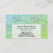 *~* Floral Antiek Victoriaans  Linen Visitekaartje (Achterkant)