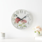 Floral  | Antiek Waterverf Grote Klok (Huis)