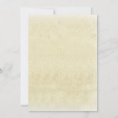 Floral Antlers Boho Rustic Wedding Invitations Kaart (Achterkant)