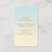 Floral antlers deer head woods god illustration visitekaartje (Achterkant)