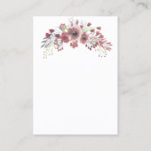 Floral Antlers die juwelen tonen Visitekaartje (Achterkant)