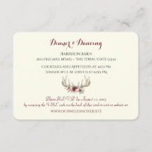 Floral Antlers Ontvangen Kaart