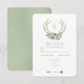 FLORAL ANTLERS RSVP 2 (Voorkant / Achterkant)