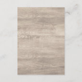 Floral Antlers Rustic Wedding Details / Directies Informatiekaartje (Achterkant)