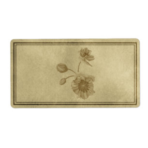 Floral Apothecary Label