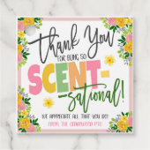 Floral Appreciation Gift Label (Voorkant)