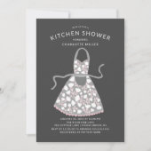 Floral Apron Bridal Kitchen Shower Kaart (Voorkant)