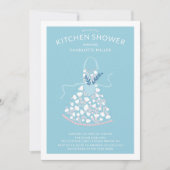 Floral Apron Bridal Kitchen Shower Kaart (Voorkant)