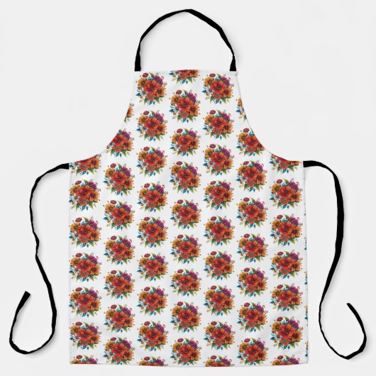 Floral Apron Schort (Voorkant)