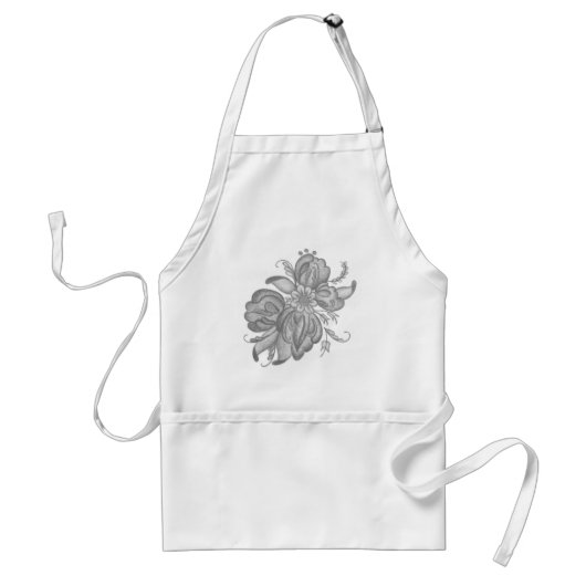 Floral Apron Standaard Schort (Voorkant)