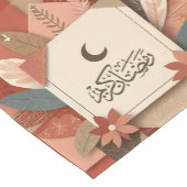 Floral Arab Ramadan Mubarak Korte Tafelloper (Hoek)