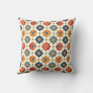 Floral Arabesque Tegel Pattern Kussen