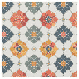  Floral Arabesque Tegel Pattern Stof