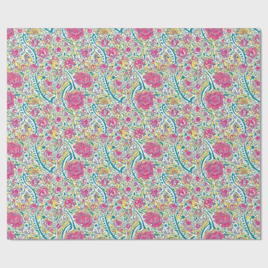 Floral Arabic Pattern Cadeaupapier (Vlak)