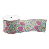 Floral Arabic Pattern Ribbon Satijnen Lint (Spoel)