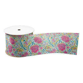 Floral Arabic Pattern Ribbon Satijnen Lint