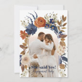 Floral Arch 2 Uitnodiging van de Partij van de Fot (Voorkant)