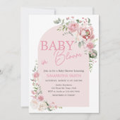 Floral Arch Baby in Bloom Baby shower Kaart (Voorkant)
