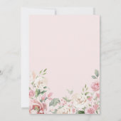 Floral Arch Baby in Bloom Baby shower Kaart (Achterkant)