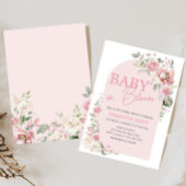Floral Arch Baby in Bloom Baby shower Kaart