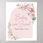 Floral Arch Baby in Bloom Baby's zijn zoet Poster (Voorkant)