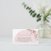 Floral Arch Baby in Bloom Boeken voor Baby Informatiekaartje (Staand voorkant)