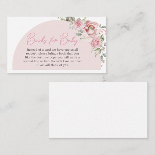 Floral Arch Baby in Bloom Boeken voor Baby Informatiekaartje (Voorkant / Achterkant)