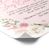 Floral Arch Baby in Bloom Zeg geen Baby Poster (Hoek)