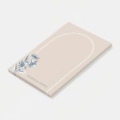 Floral Arch Custom Post-it Notes - Beige (Schuin)