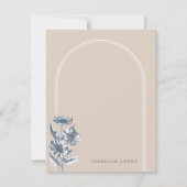  Floral Arch Custom Stationery - Beige (Voorkant)