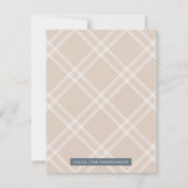  Floral Arch Custom Stationery - Beige (Achterkant)
