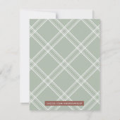  Floral Arch Custom Stationery - Groen (Achterkant)