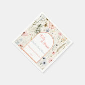 Floral Arch Design Baby in Bloom Baby shower Servet (Hoek)