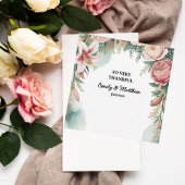Floral Arch Designer Bedankt Card