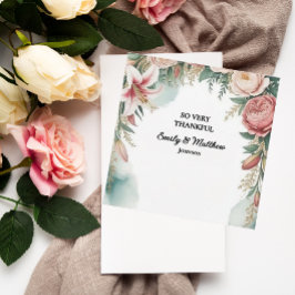 Floral Arch Designer Bedankt Card