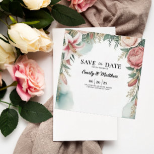 Floral Arch Designer Bewaar de datum Save The Date
