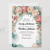 Floral Arch Designer bruiloft uitnodiging (Voorkant)