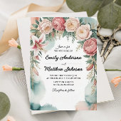 Floral Arch Designer bruiloft uitnodiging