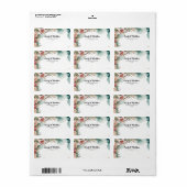 Floral Arch Designer Retour Adreslabels Etiket (Full Sheet)