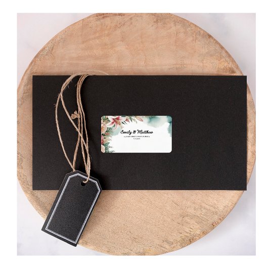 Floral Arch Designer Retour Adreslabels Etiket