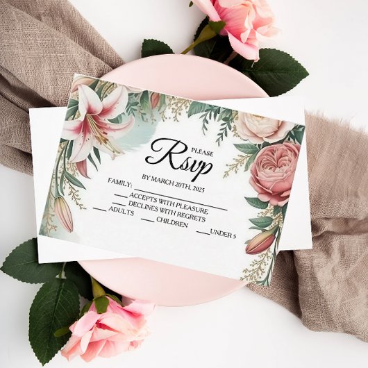 Floral Arch Designer RSVP kaarten Kaartje