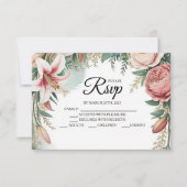 Floral Arch Designer RSVP kaarten Kaartje (Voorkant)