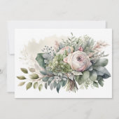 Floral Arch Greenery Wedding Save the Date Kaart (Achterkant)