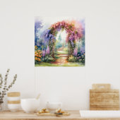 Floral Arch Landscape Poster (Keuken)
