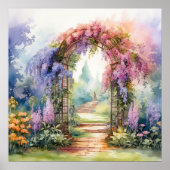 Floral Arch Landscape Poster (Voorkant)