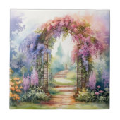 Floral Arch Landscape Tegeltje (Voorkant)